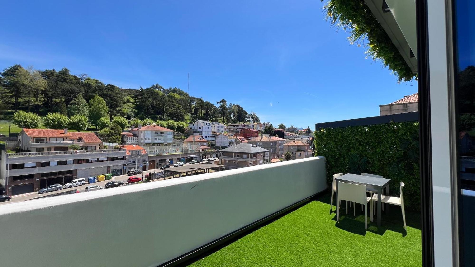 La Terraza Del Atico Con Parking Incluido Appartement Comarca de Comarca de Vigo Buitenkant foto